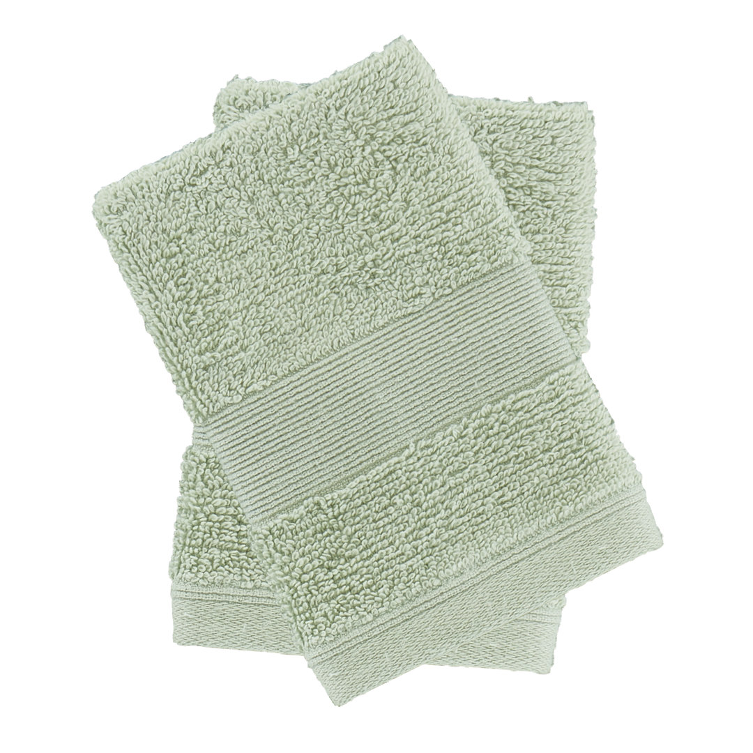 Catherine Lansfield Antibacterial Face Cloth Pair Sage - Image 3