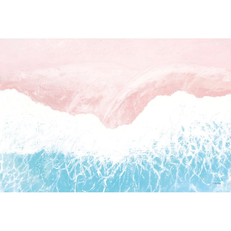 Sky Seaview II No Umbrellas by James Wiens - Painting Print, 20cm H x 30cm W, Wrapped Canvas