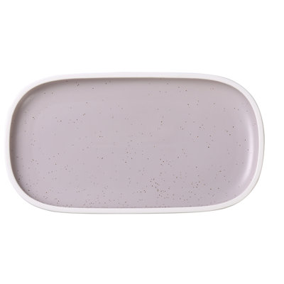 Yanco Denmark Porcelain China Stainless Steel Platter Serving Dish