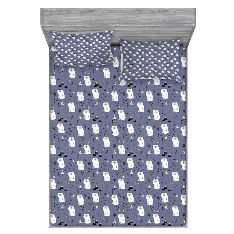 Microfiber Sheet Set, Full Sheet Set with Fitted Sheet