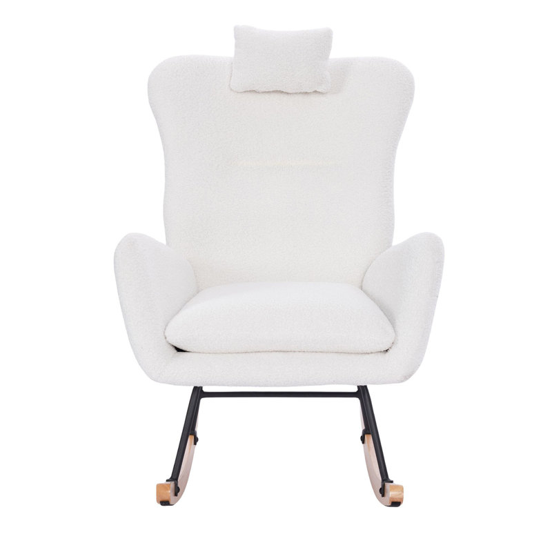 Chaise berçante Teddy, Blanc