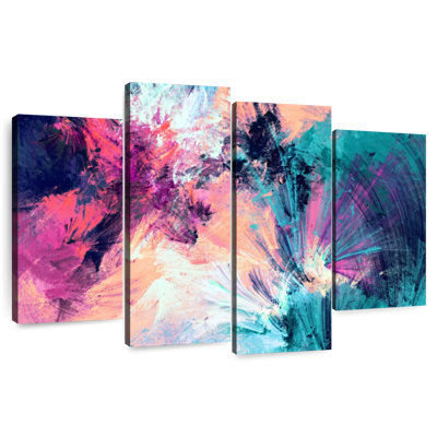 Avery Pink And Blue Abstract