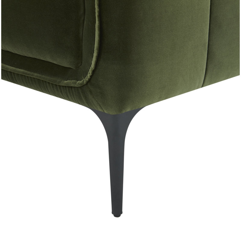 Canapé rembourré Rae, Vert militaire