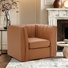 2-Piece Swivel Channel Tufted Upholstered Velevt Mid-Century Modern Sofa Couch Accent Chair Living Room Furniture Set