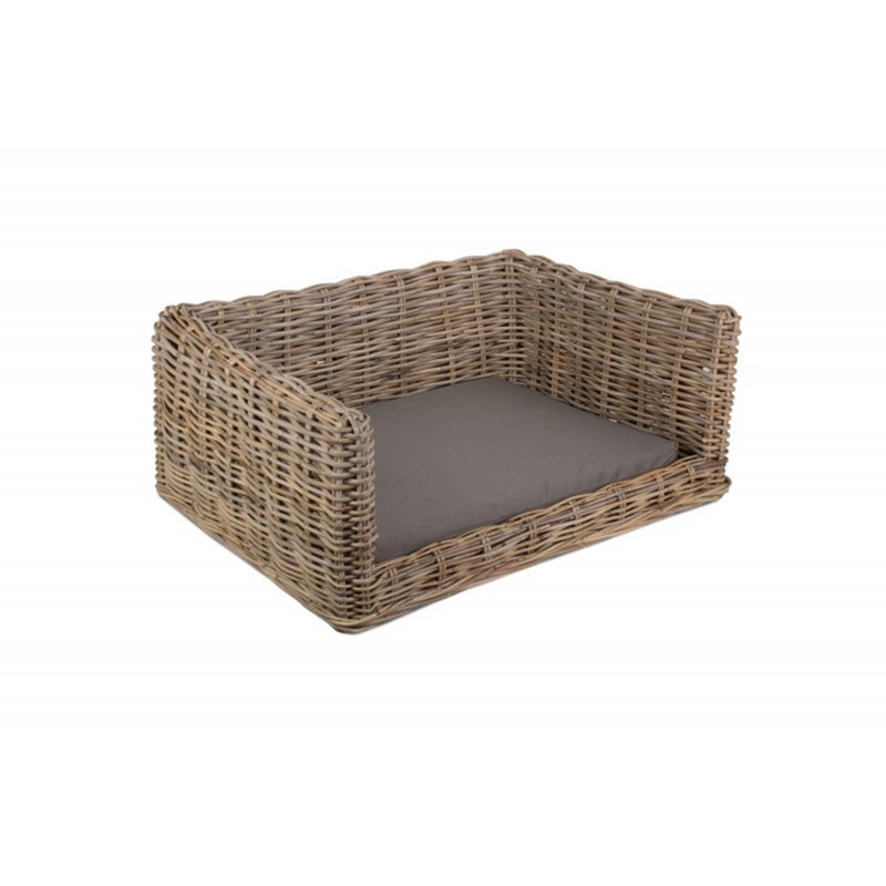 Zahir Luxury Rattan Dog Sofa Bed, Small (56cm W x 46cm D)