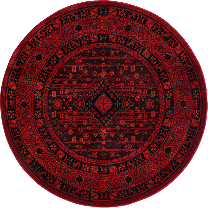 Oriental Indoor Rug, Round 5'