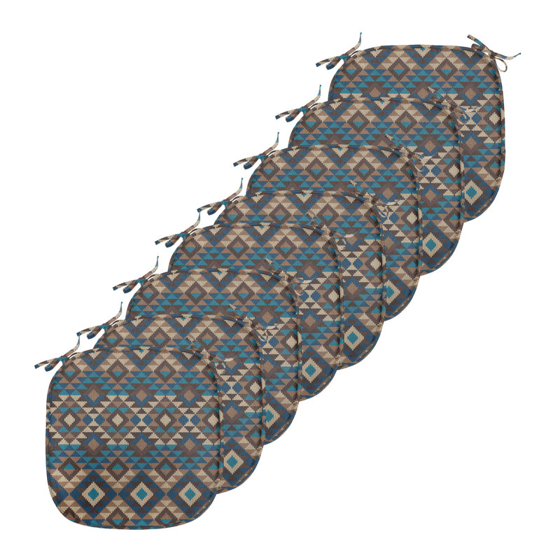 Coussin de siège intérieur / extérieur à motif jacquard tricoté