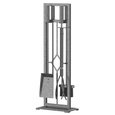 Wrought Iron 5-Piece Fireplace Tools
