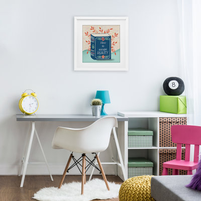 How To Escape Reality Framed Print Under Glass, design by Julia Frost