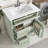 30" Bathroom Vanity With Ceramic Sink, Flip-Top Drawer-1389169582