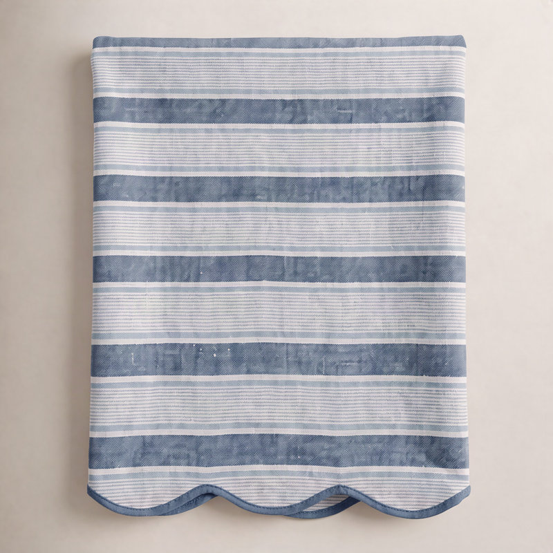 Cabana Stripe 60" x 120" Tablecloth, Ocean