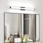 Luminaire de salle de bain moderne noir au-dessus d'un miroir 41 po DEL pour meuble-lavabo