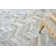 Natural Hide Chevron Handmade Cowhide White/Silver Area Rug
