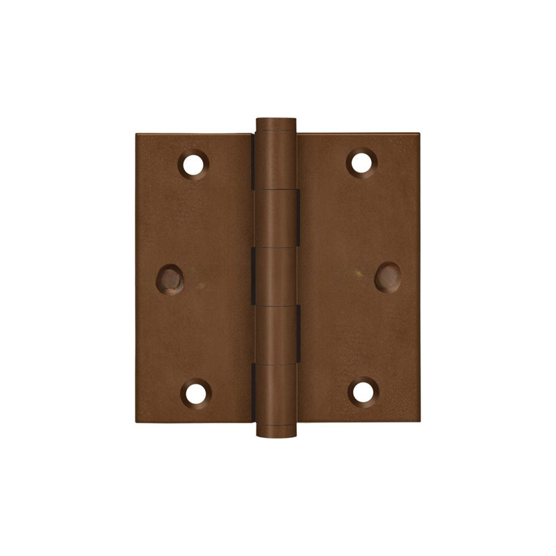 Deltana DSB3510BR paire de charnières carrées bronze rouille 3 1/2 po x 3 1/2 po, Bronze rouillé