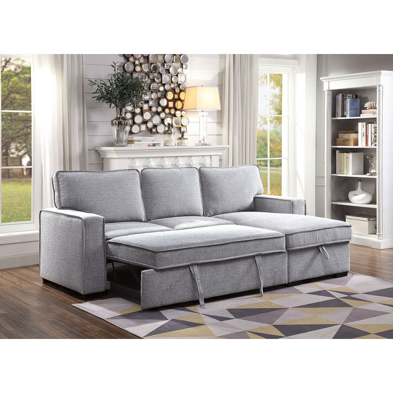 Upholstered L-Shaped Sectional Reversible