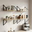 4 -Piece Steel Floating Shelf