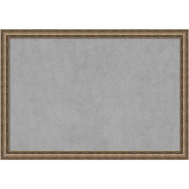 Tableau magnétique angulaire à cadre en bronze, H 27 po x l 39 po