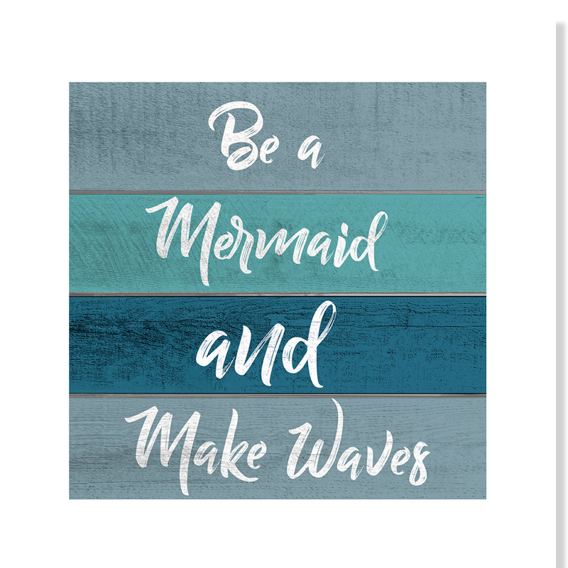 «Be a Mermaid», art, H 16 po x l 16 po x P 1 po, Papier