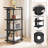 4-Tier AV Media Console With Charging Station and LED Light-521718103