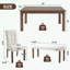 Ensemble de table de salle à manger 6 pièces avec 4 chaises et banc-731900514