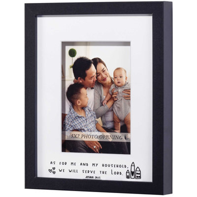 Salum Black Picture Frame with Mat