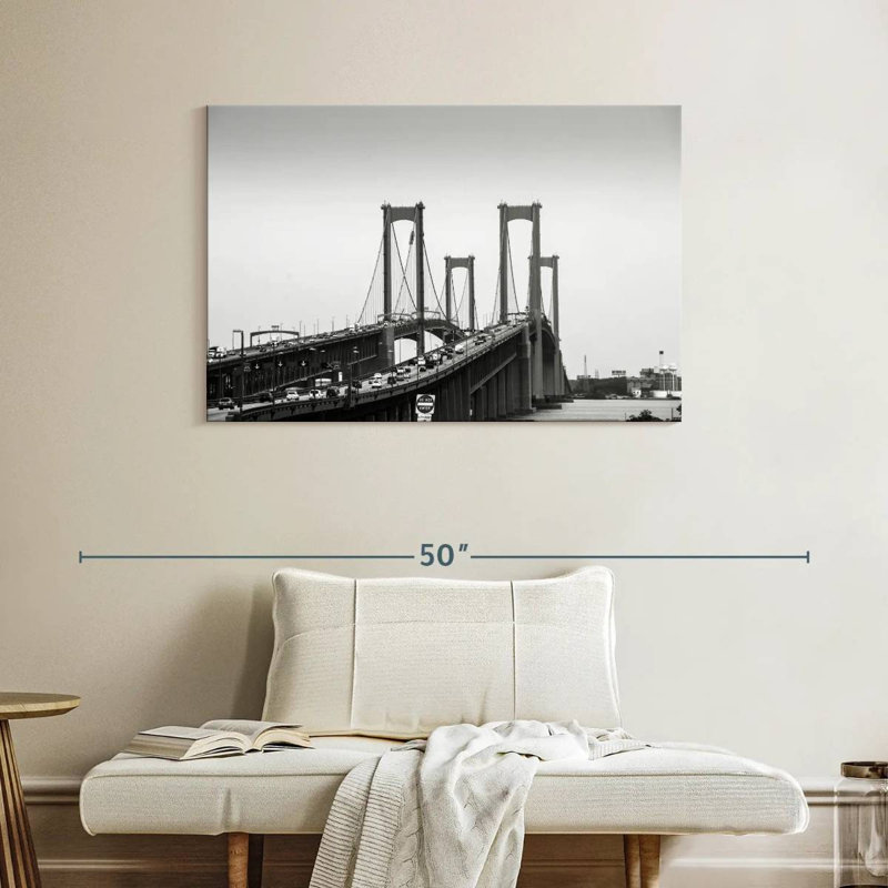 Lilie Delaware Bridge Monochrome, 26" H x 39" W