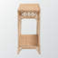 Table d'appoint Comesanas en rotin naturel avec boucles, H 33,26 po x l 41,55 po x P 17,03 po