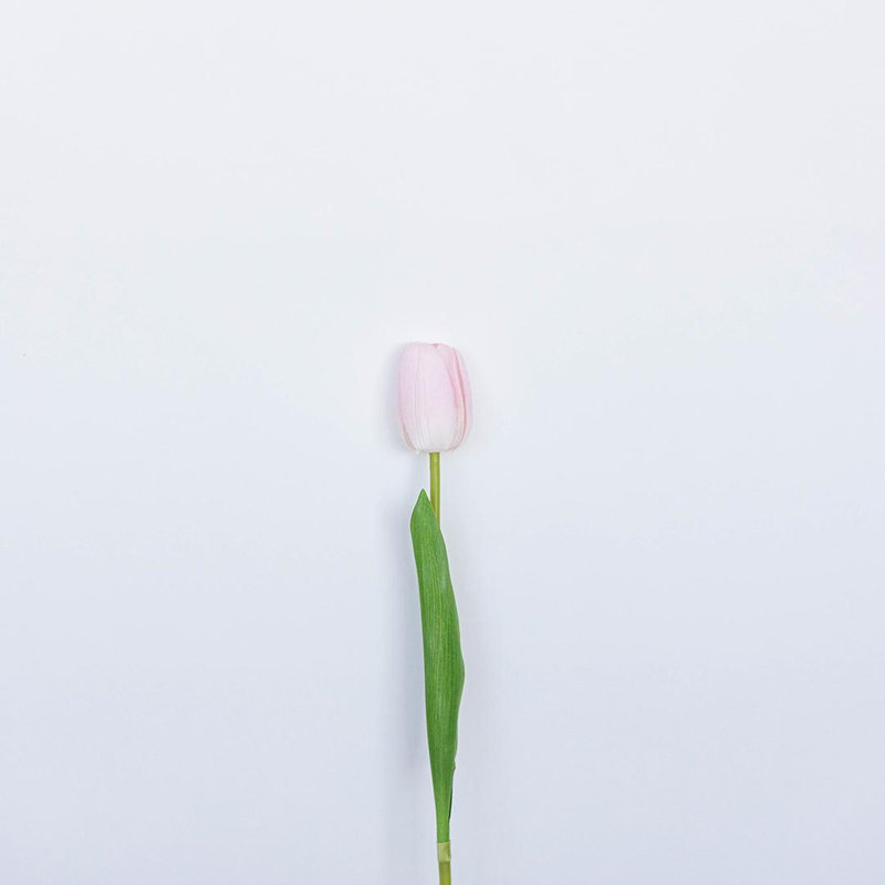 Single Pink Tulip Artificial Flower, Pink