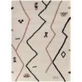 Geneva Cream Moroccan Abstract Area Rug