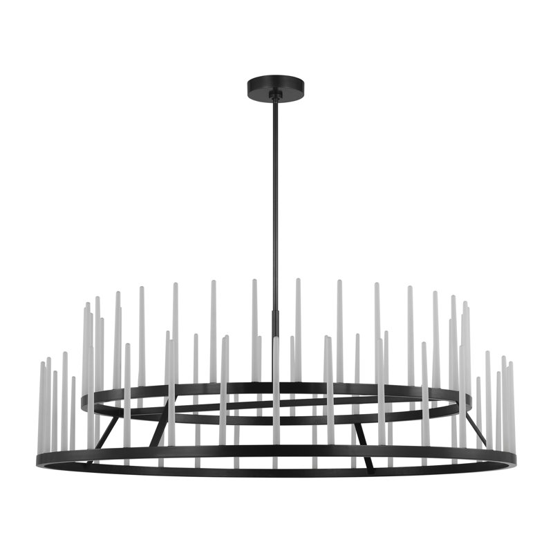 Sagrada LED Chandelier, 20" H x 60" W x 60" D, Bronze, 64 Lights