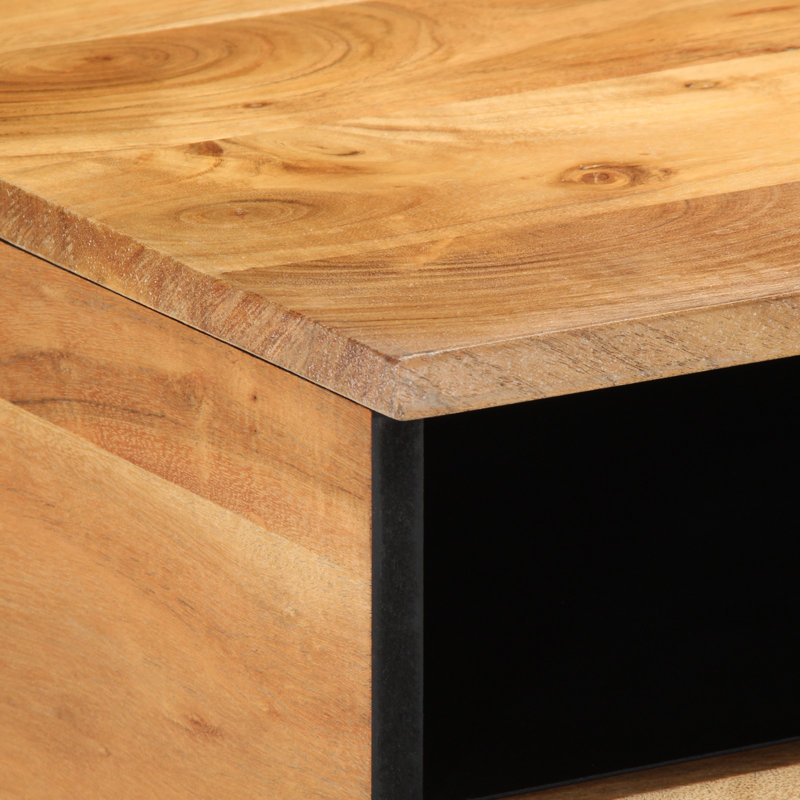 Solid Wood Coffee Table with Storage