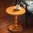 Round Side Table with MDF Tabletop, Solid Wood Spindle Leg Living Room Table