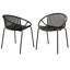 Ensemble de 2 chaises de patio empilables-890191207