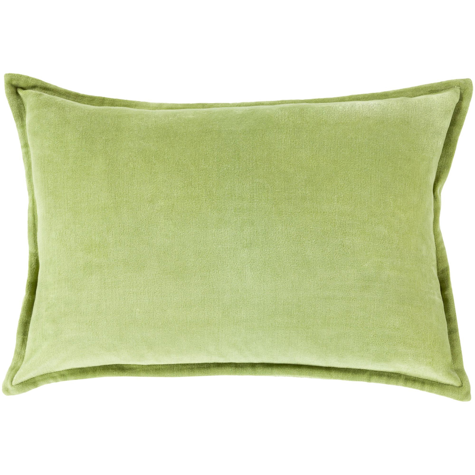 Norwin Cotton Pillow Cover, Pillow Cover Only - No Insert, Rectangle 13"H x 19"W, Green