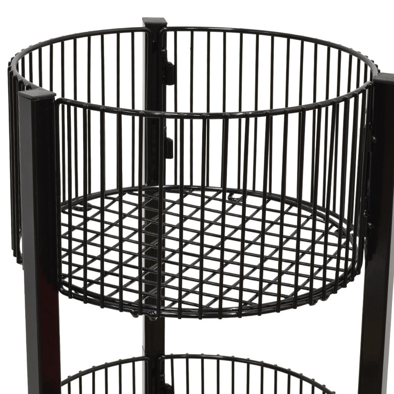 54.25" H X 12" W - 4-Tier Round Impulse Display Bin