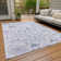 Machine Washable Indoor/Outdoor Xhevrie Lavender Rug