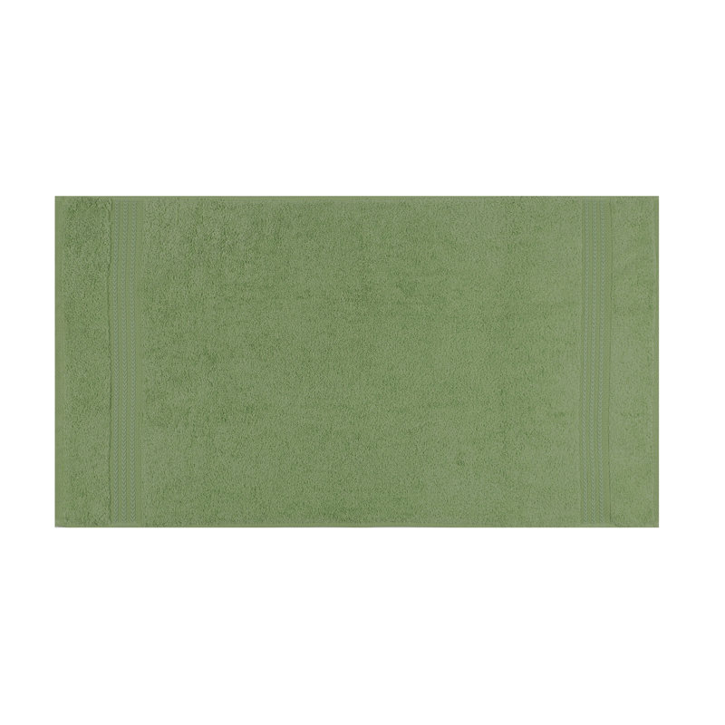 Serviette de toilette ultra douce 100% coton, vert, 11,8 x 19,7 pouces | 500 g / m² pour une absorbance supérieure | Lavable à la machine à 104 ° F | Parfait pour la maison, le spa, la salle de sport et les voyages | Confort luxueux et durabilité