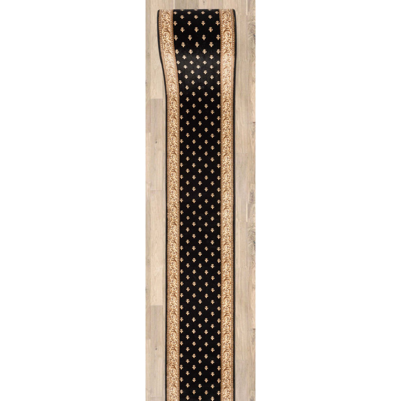 Tapis d'escalier Almore Fleur De Lis, Tapis de couloir 2 pi 2 po x 10 pi