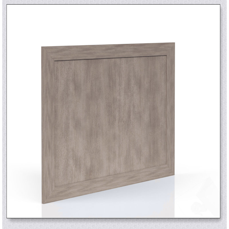 Miroir rectangulaire en bois avec finition couleur sable, verre biseauté et cadre en bois d'hévéa durable pour une décoration intérieure élégante.
