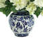Hydrangea Floral Arrangement In A Decorative Ceramic Vase-586936864-586936865