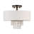 Claudelle Fabric Semi Flush Mount-1326852758