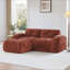 Canapé en forme de L sans os, tissu de velours doux, conception capitonnée, éponge haute densité 32D, aucun assemblage requis, conception ergonomique, conception antidérapante inférieure, repose-pieds mobile pour les chambres à coucher-1842881494