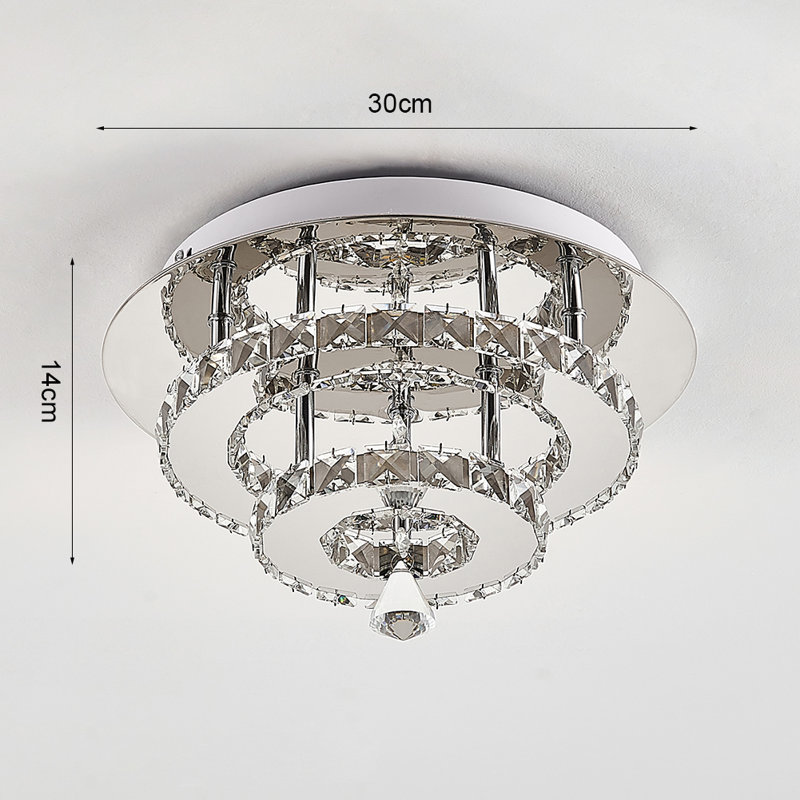 Semi Flush Mount, Silver