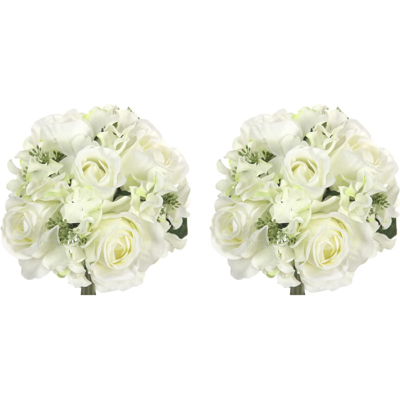 Hydrangea Arrangement, Cream/Green