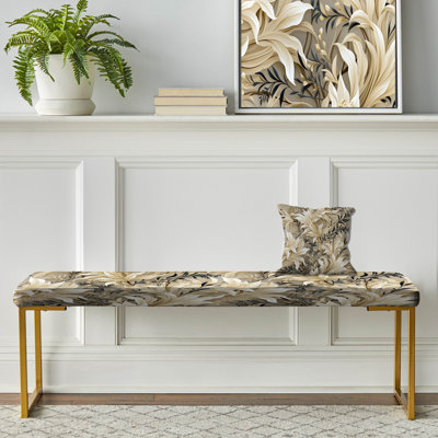 Banc Driftwood Zen Tropical à motif tropical II