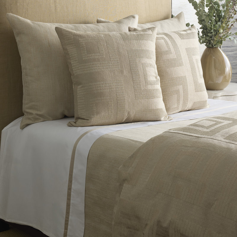 Piastrella Duvet Cover, Sand, Queen Duvet Cover