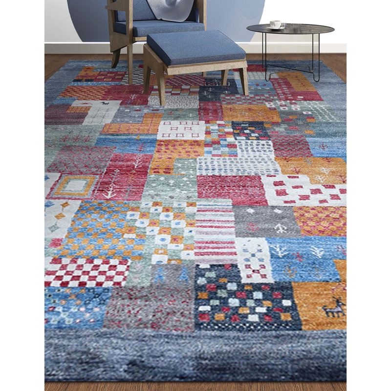 Patchwork Area Rug, Rectangle 5' x 8'