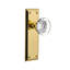 New York Plate with Round Clear Crystal Door Knob-53125760