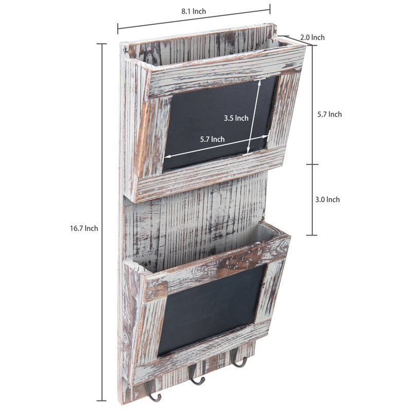 Desbois Solid Wood Wall Organizer