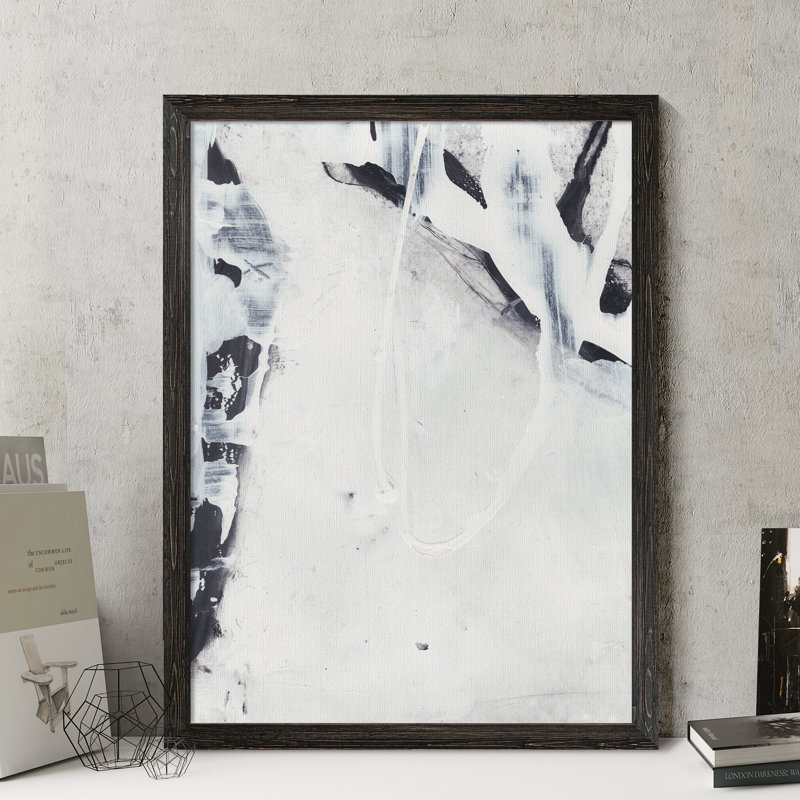 «Fire and Ice II» par Paul Cezanne - reproduction d'art encadrée, Toile encadrée, ébène, H 22 po x l 16 po x P 2 po
